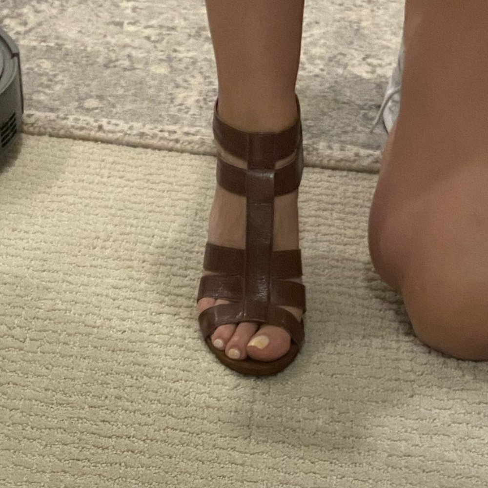 brown sandals